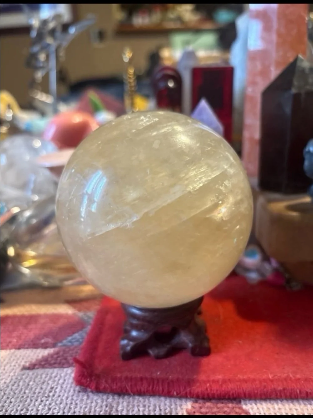 Honey Calcite Sphere HQ